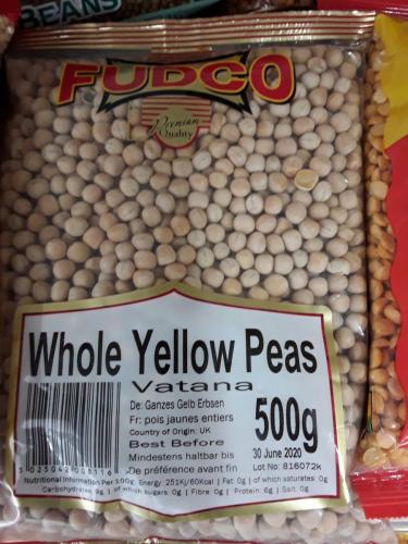Beans - Yellow Split Peas - SUN